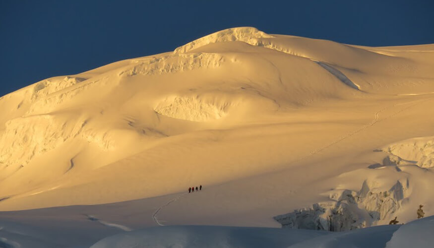 Golden Hour at Mera Peak Summit 